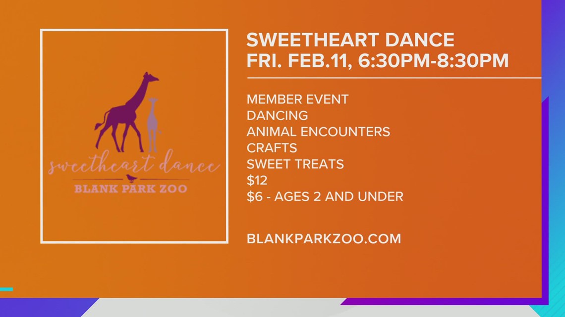 Blank Park Zoo membership benefits, indoor viewing of animals and Sweetheart Dance