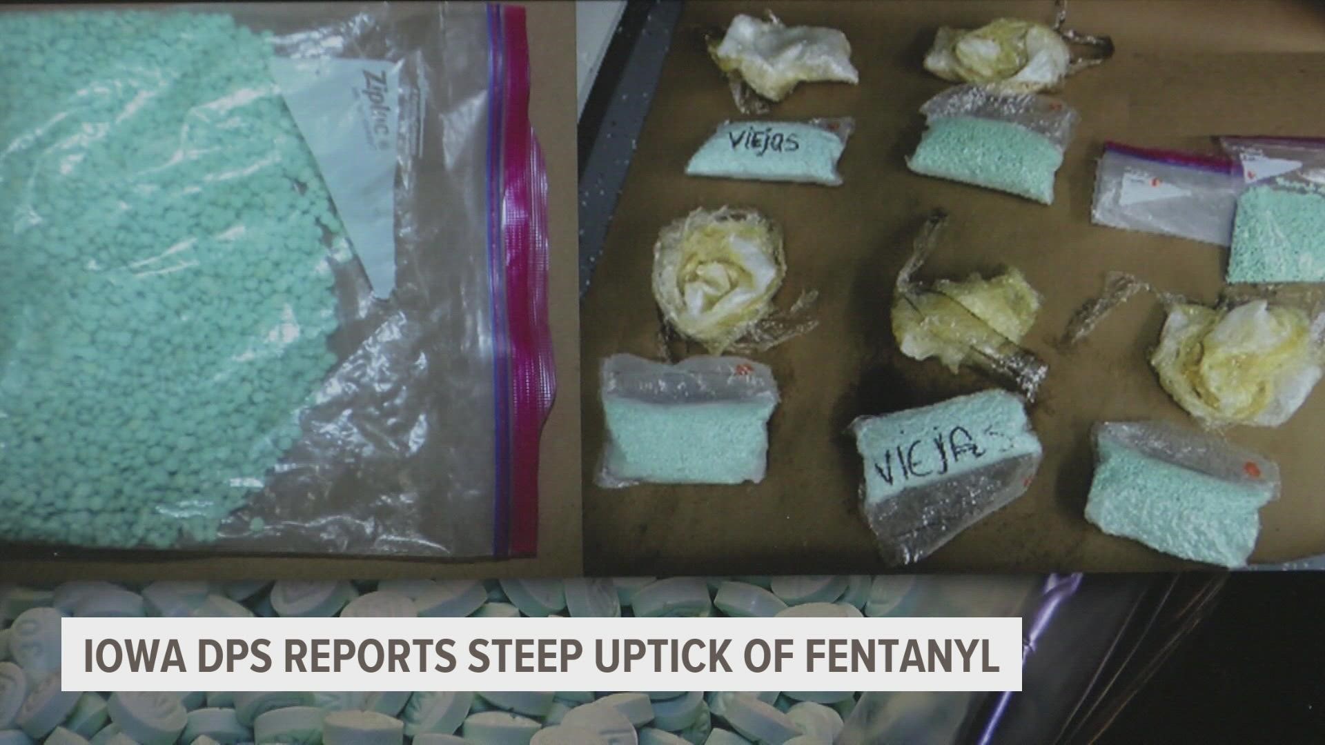 Last year, more than 17,000 fentanyl pills disguised as prescription drugs were analyzed - in 2022, that number has quadrupled.