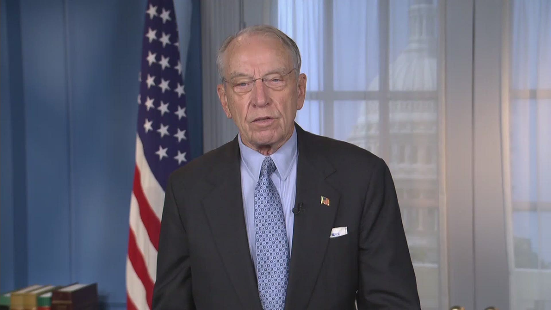Sen. Chuck Grassley said he believes President-elect Joe Biden should have access to the same national security briefings provided to President Trump.