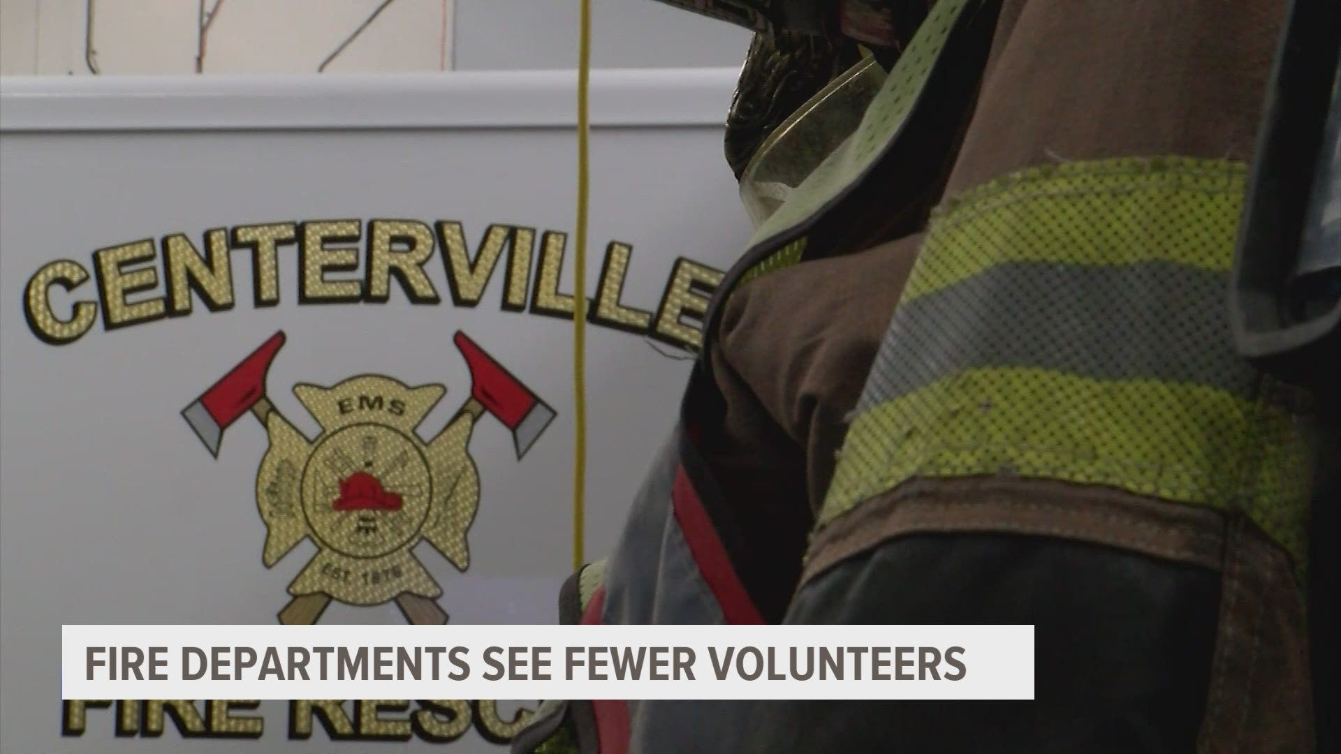 In Iowa, about 92% of firefighters are volunteers, leaving rural areas understaffed.