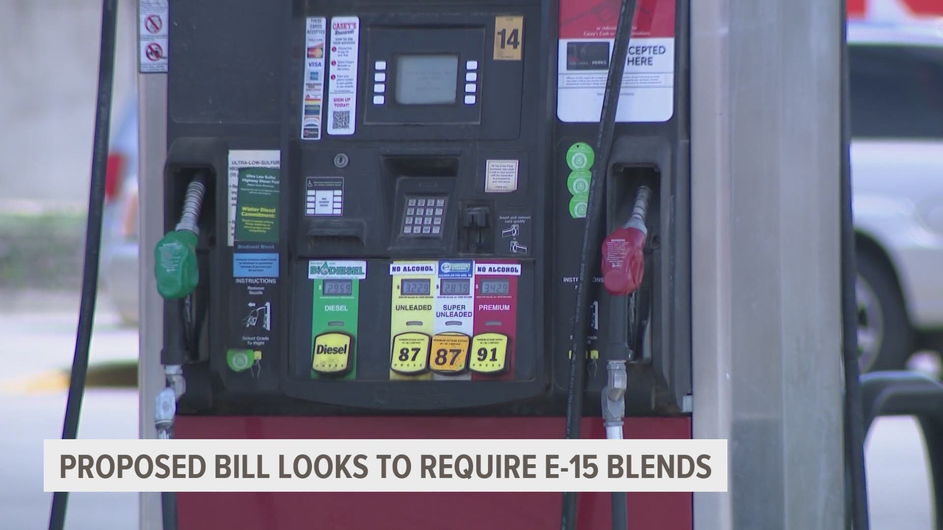 The bill would require all Iowa gas stations to sell E-15 by 2026.