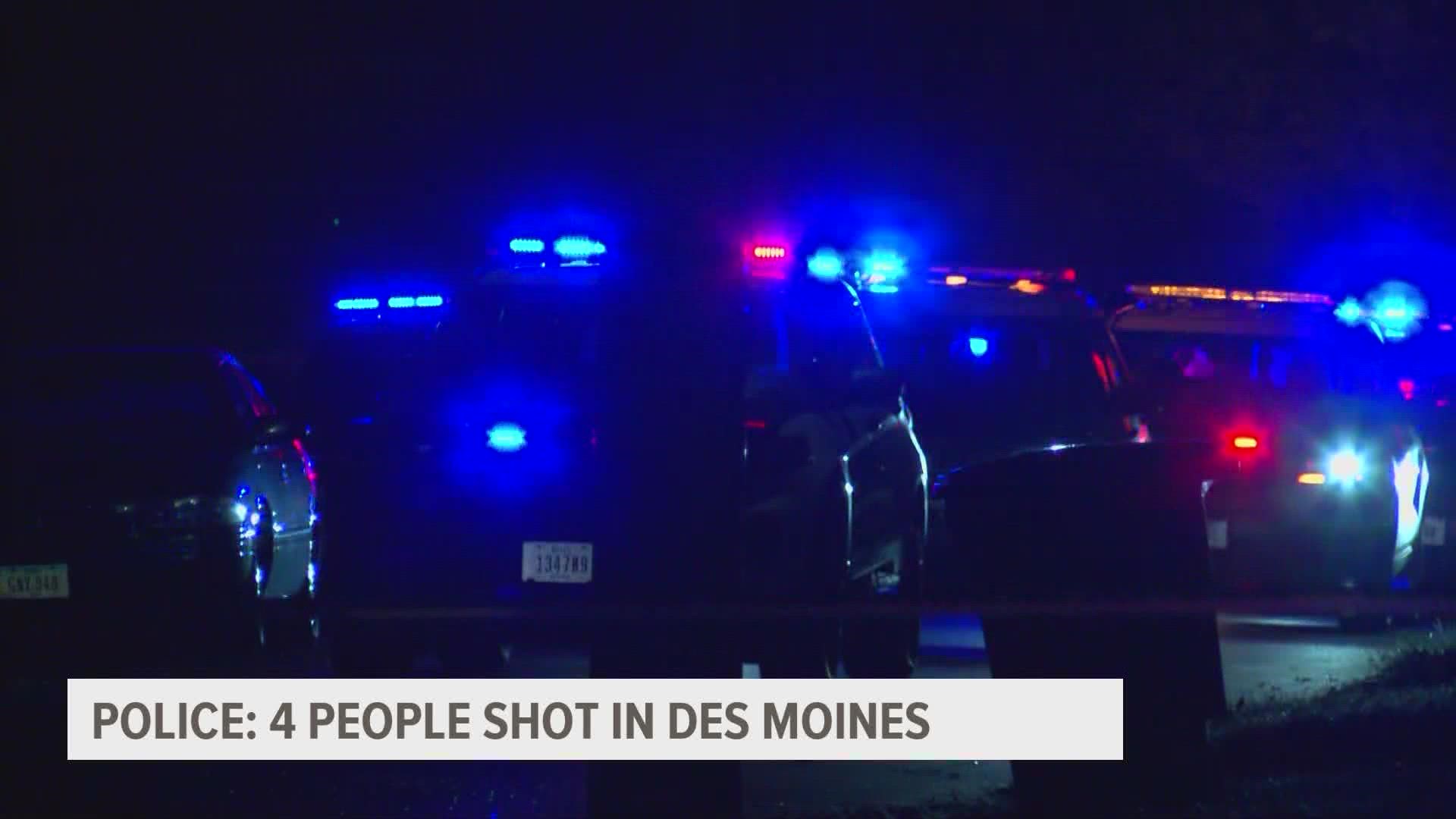 DMPD said the shooting happened Wednesday at a celebration of life gathering for a Des Moines teen who was killed in an accidental shooting earlier this year.