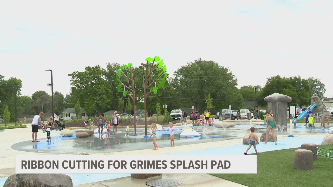 Grimes celebrates splash pad opening