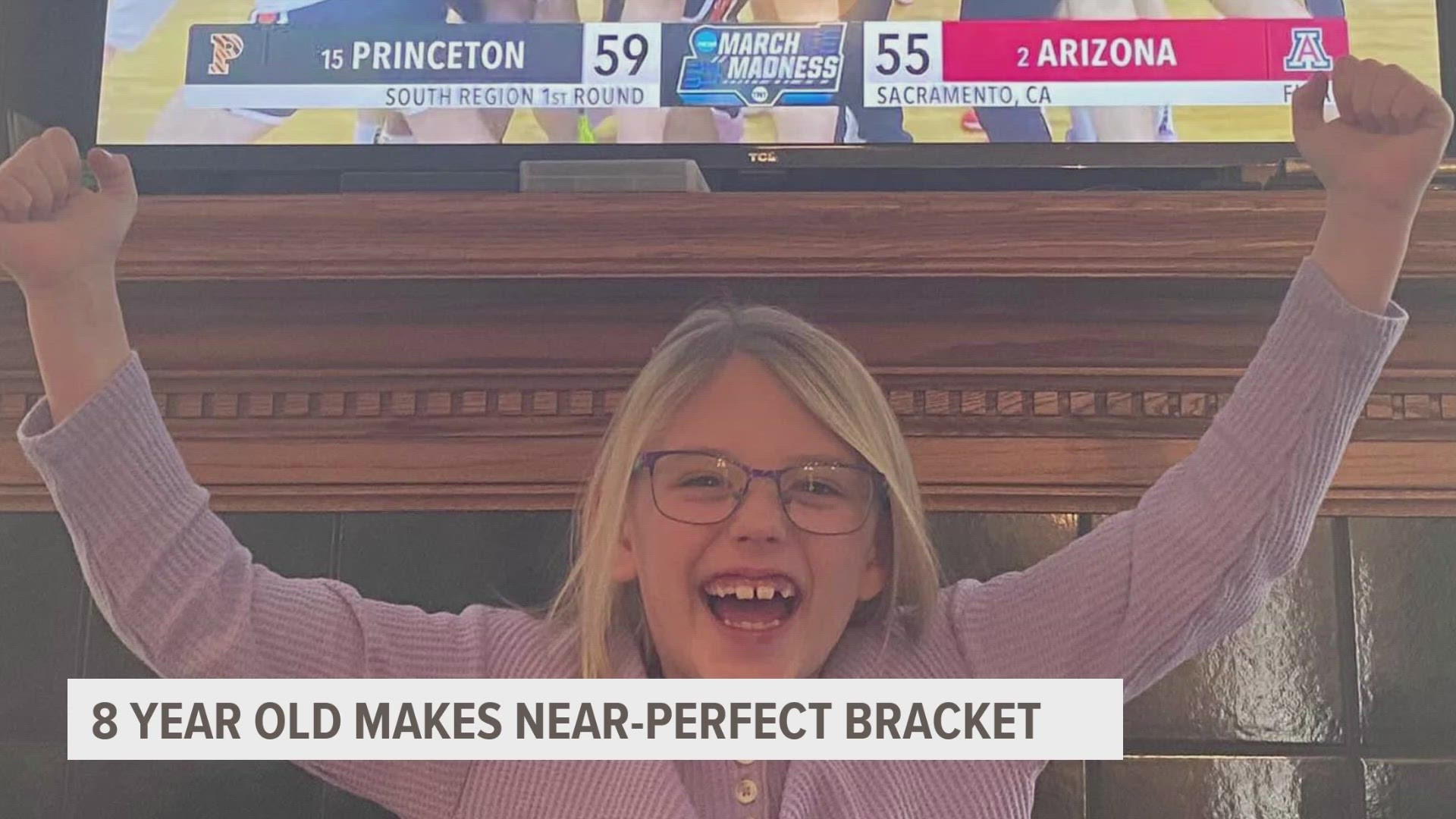 Hannah Nelson had a perfect bracket, up until the Iowa game. Out of 20 million Americans who filled out a bracket, Hannah was one of 18,000 to make it that far.
