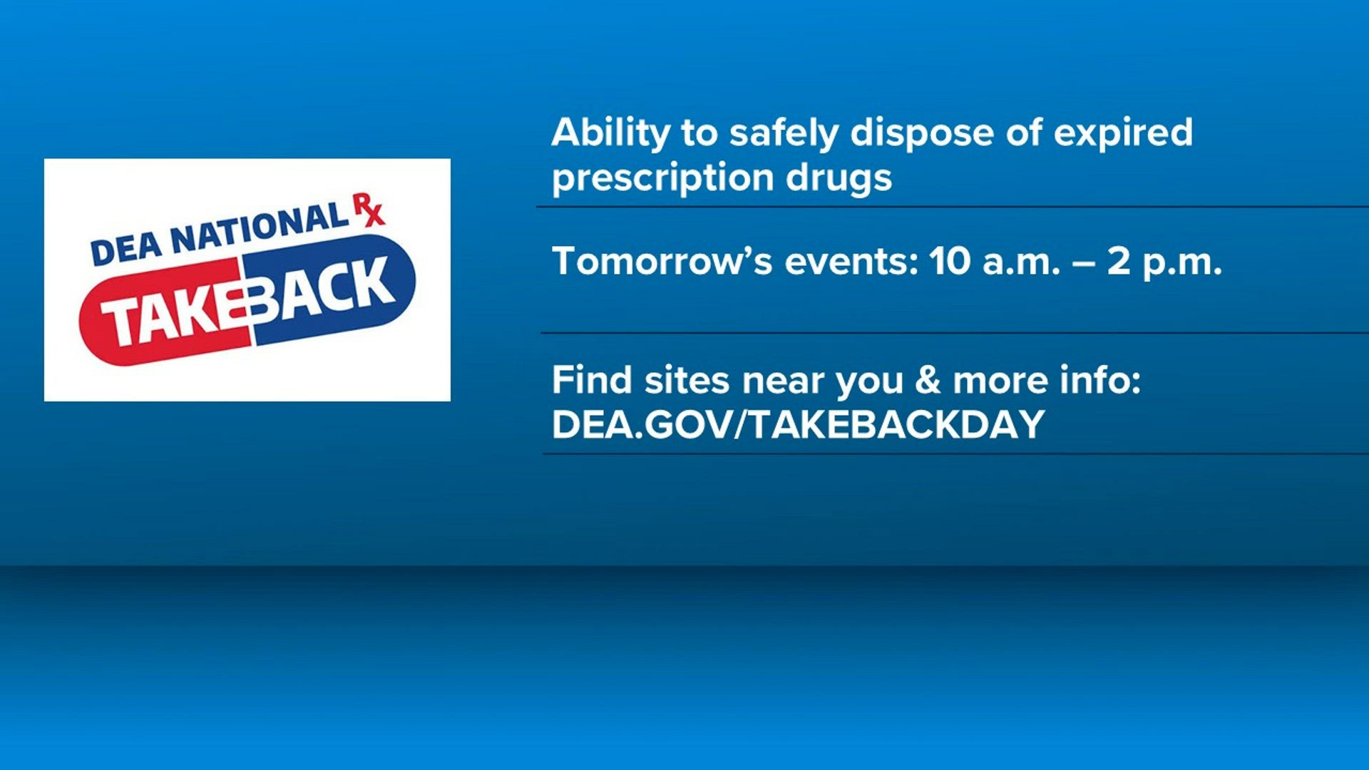 Cox Rx DEA National Prescription Drug Takeback Day is tomorrow | weareiowa.com