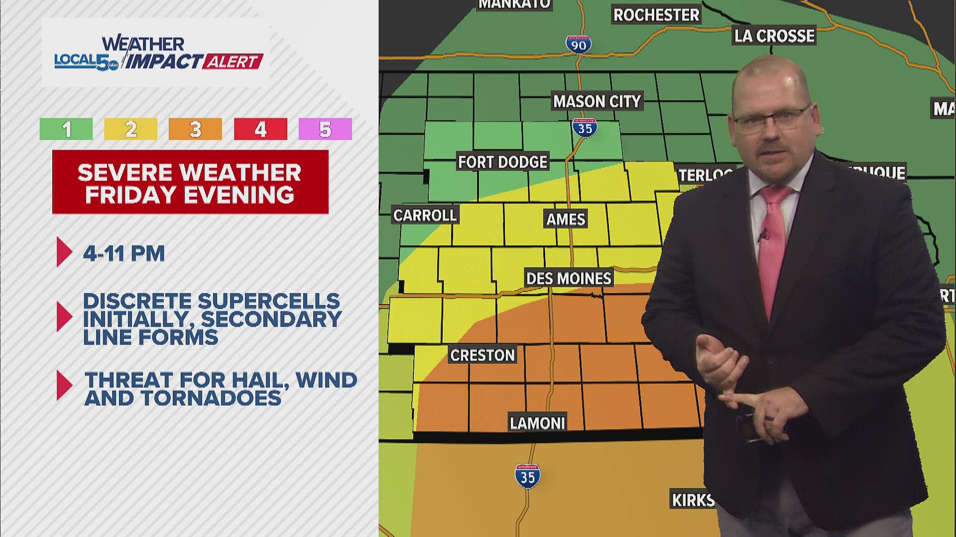 Severe weather outlook in Iowa for Friday. What to know | weareiowa.com