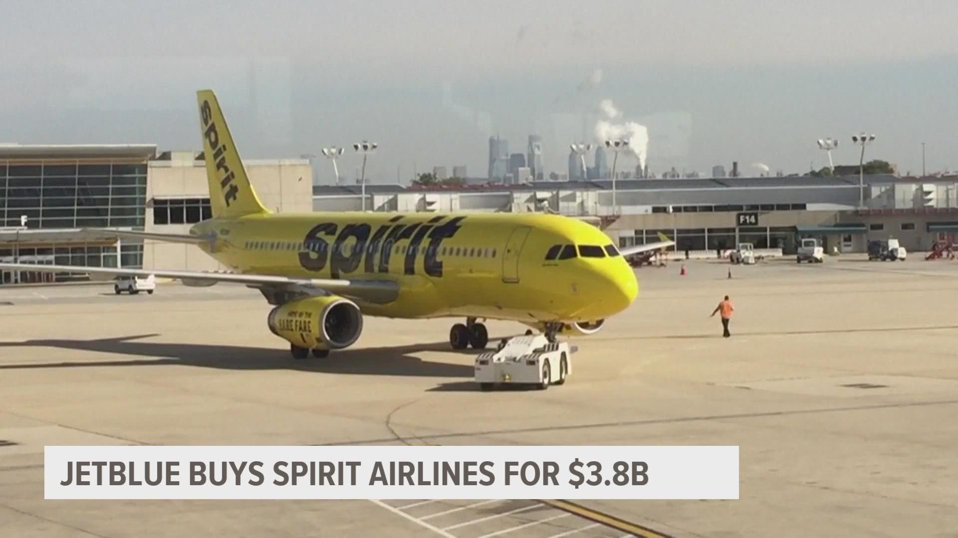 This comes a day after Spirit and Frontier Airlines agreed to abandon their merger proposal.