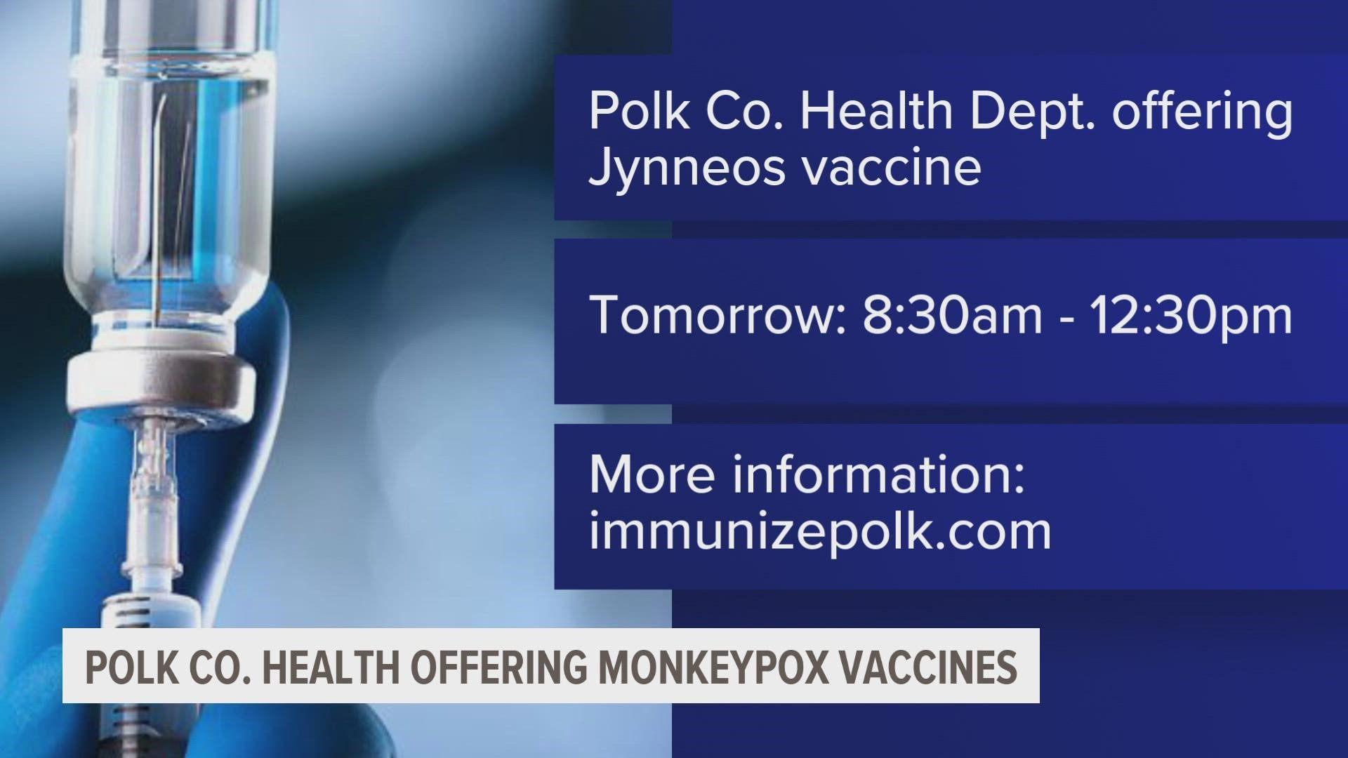 For more information on who is eligible for the vaccine, visit immunizepolk.com.