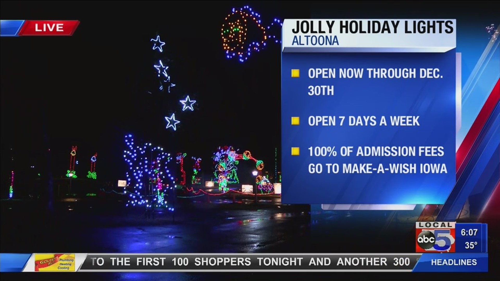 Jolly Holiday Lights lighting up the season