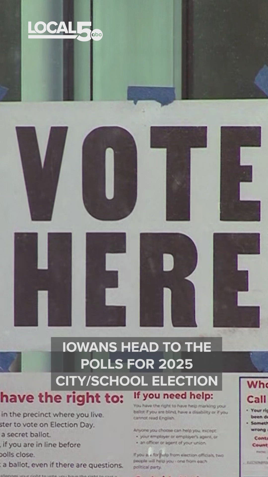 Iowans head to the polls to vote in 2025 city/school elections ...
