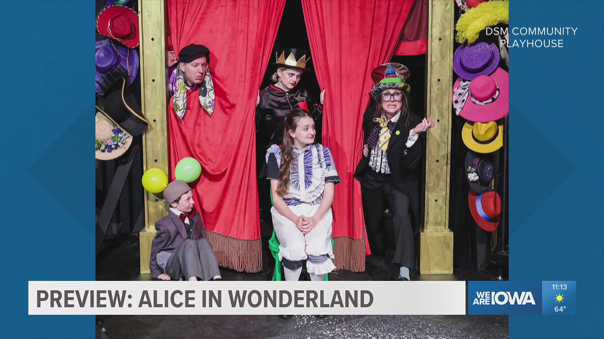 The show runs through May 18 at the Des Moines Playhouse. Learn more at https://www.dmplayhouse.com/