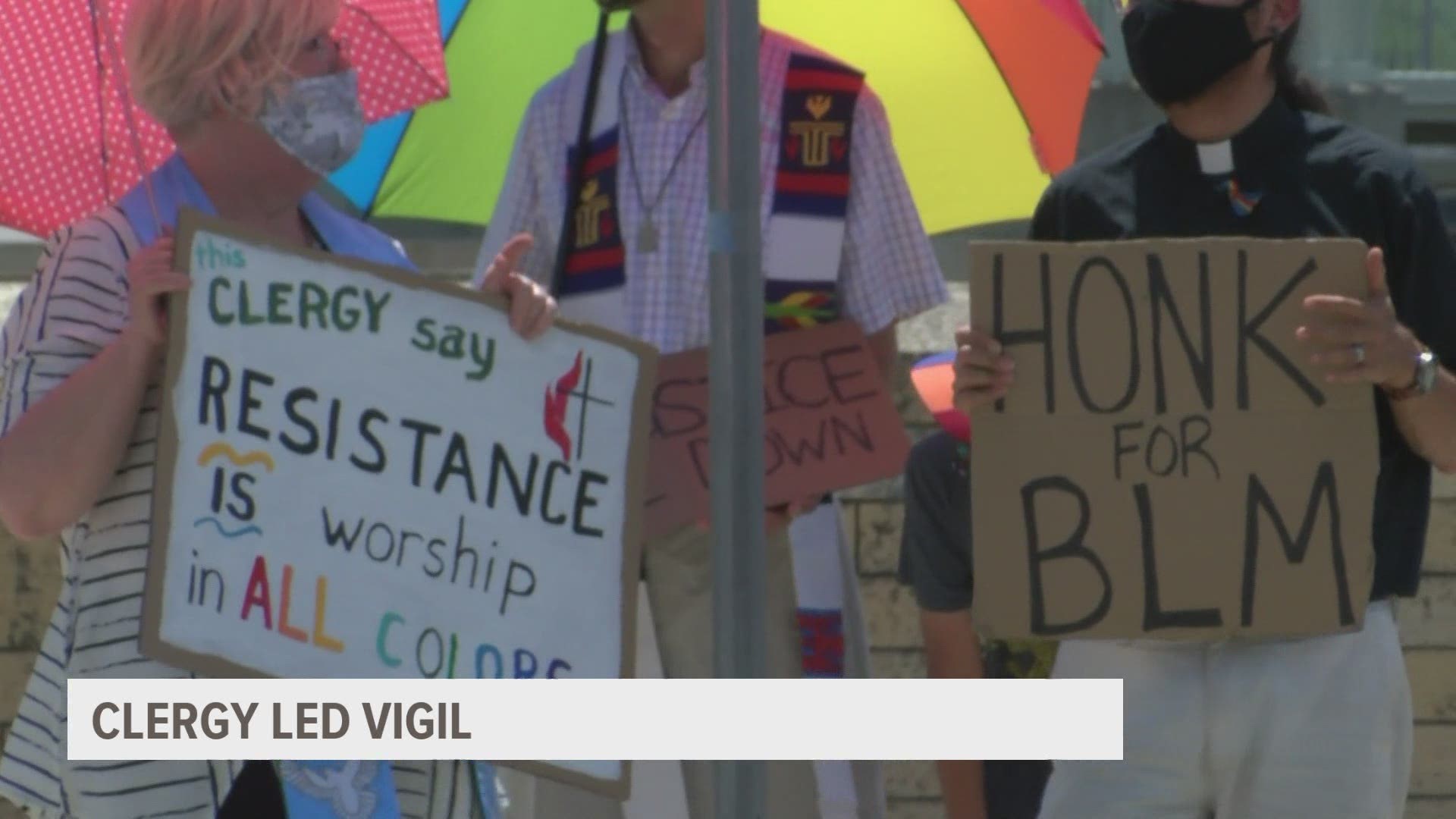 Clergy members from different denominations lead a vigil Monday through Friday, calling for a change to be made and keeping the Black Lives Matter movement alive.