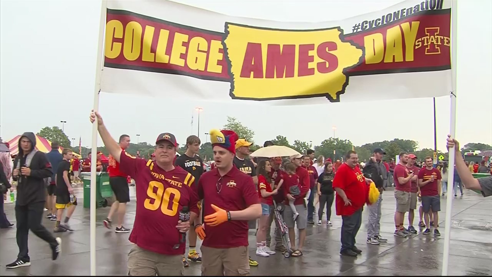 College Amesday sign