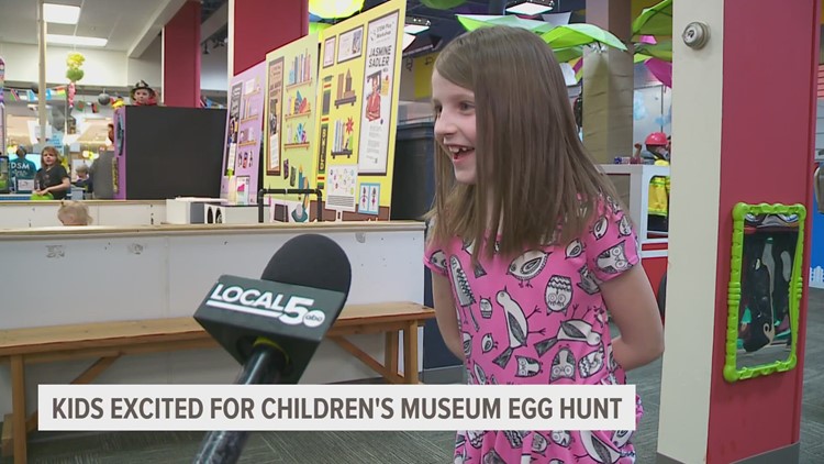 Des Moines Children's Museum hosts Easter egg hunt