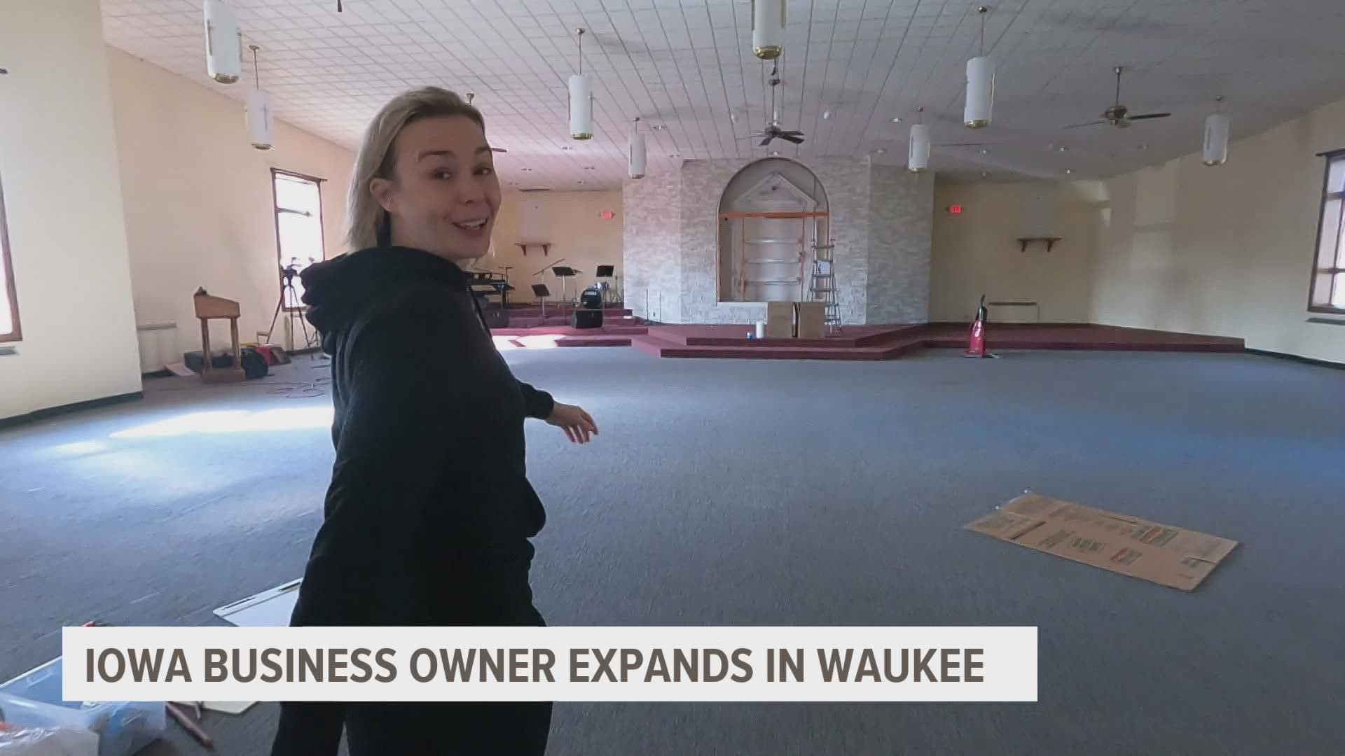 The mini Master of Business Administration program made it possible for Darci Evans to turn an old church building in Waukee into a new gym.
