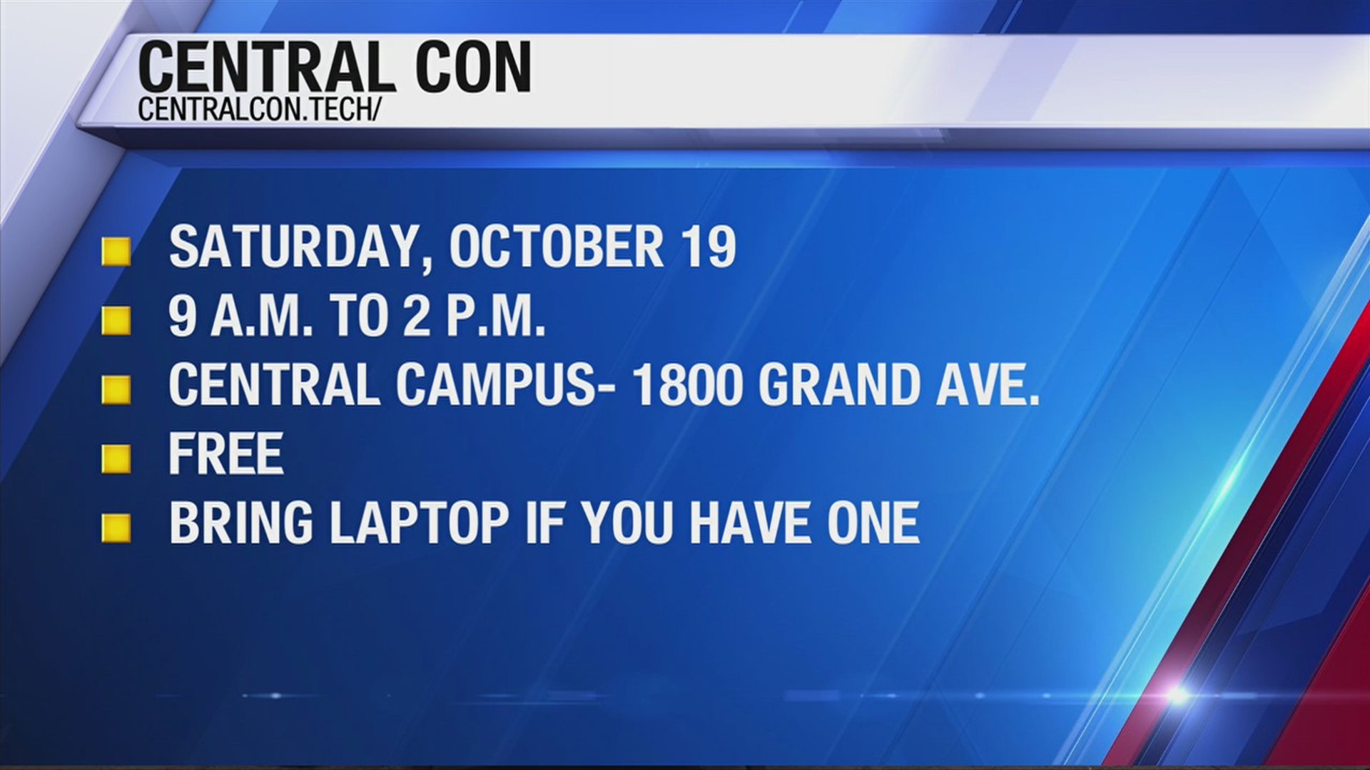 This Saturday, middle school and high school students can learn how the internet works and how it's through cybersecurity at Central Con.