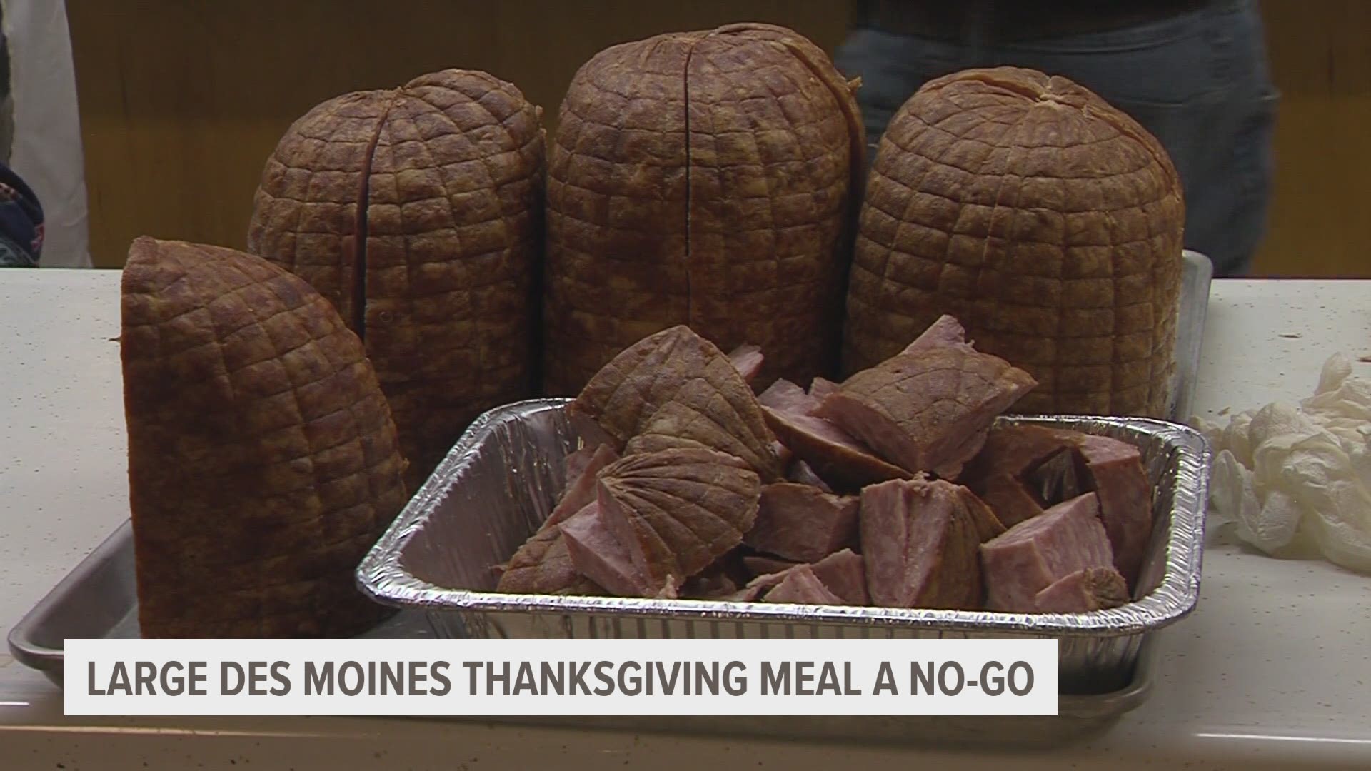 Organizers with the South Des Moines Thanksgiving Meal canceled their annual tradition due to the pandemic, but the food donated to them isn't going to waste.