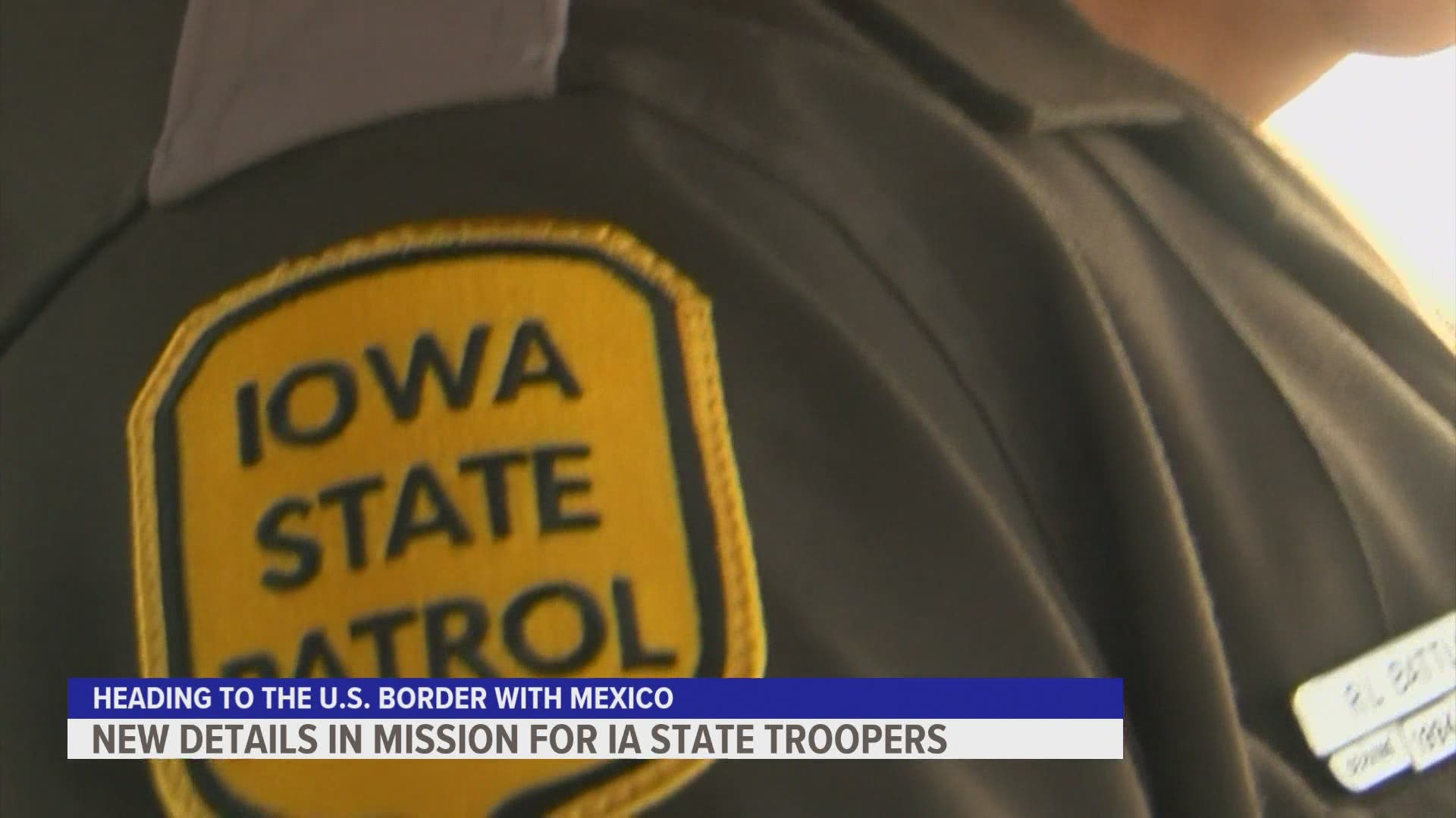 Iowa officials have said previously they expect to send 25 to 30 officers from the Iowa Department of Public Safety for a two-week mission in July.