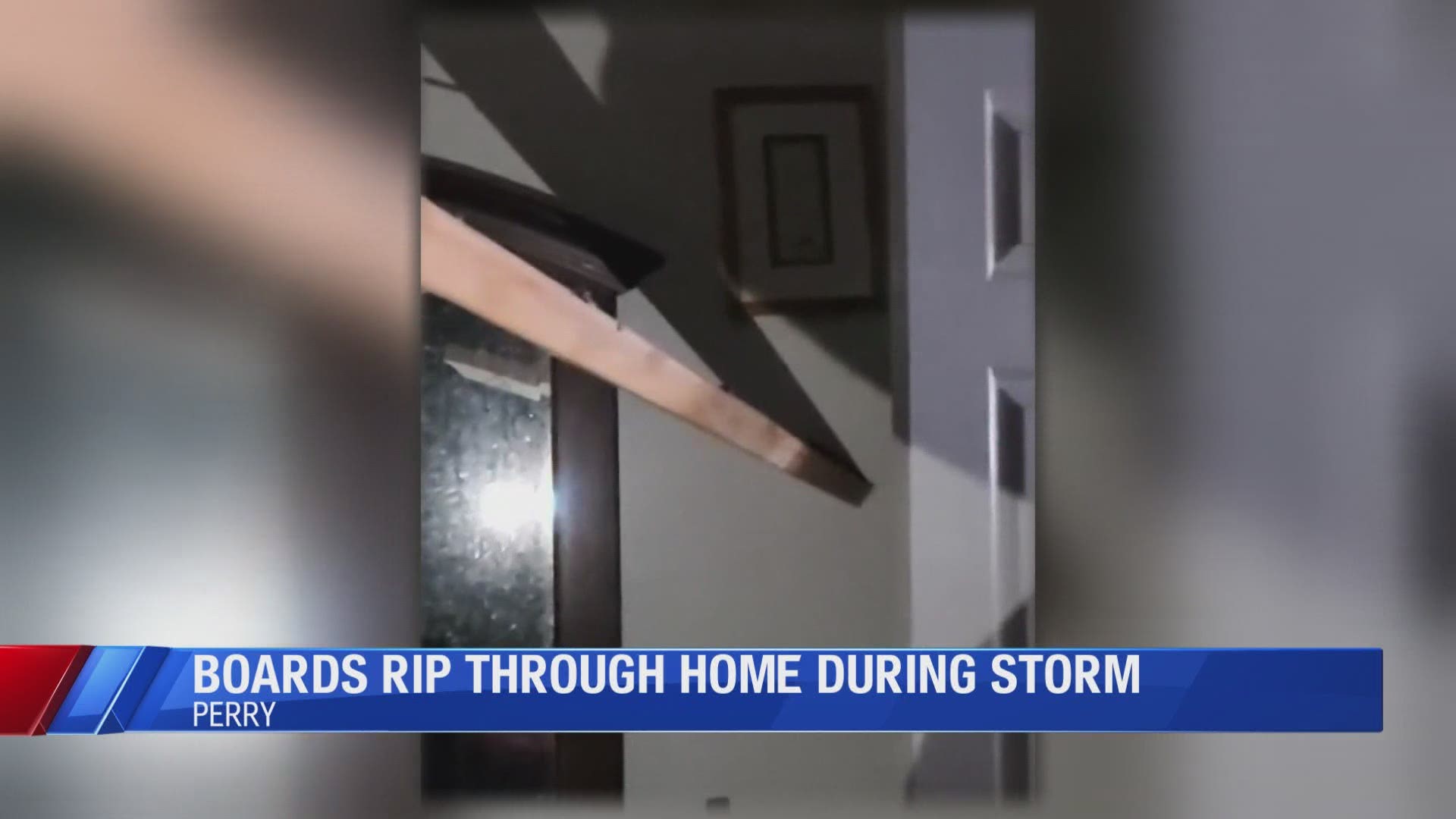 Jennifer Pickering was staying at her brother's home when the severe weather rolled through Monday afternoon.