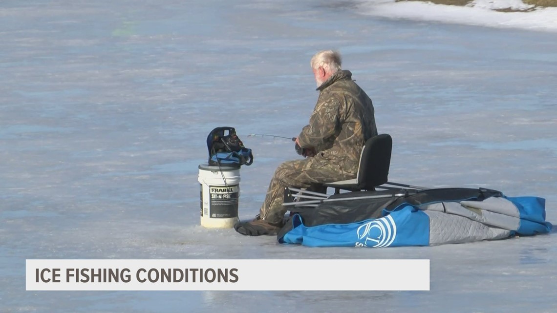 Ice fishing in Iowa Impact of warm temperatures, ice thickness
