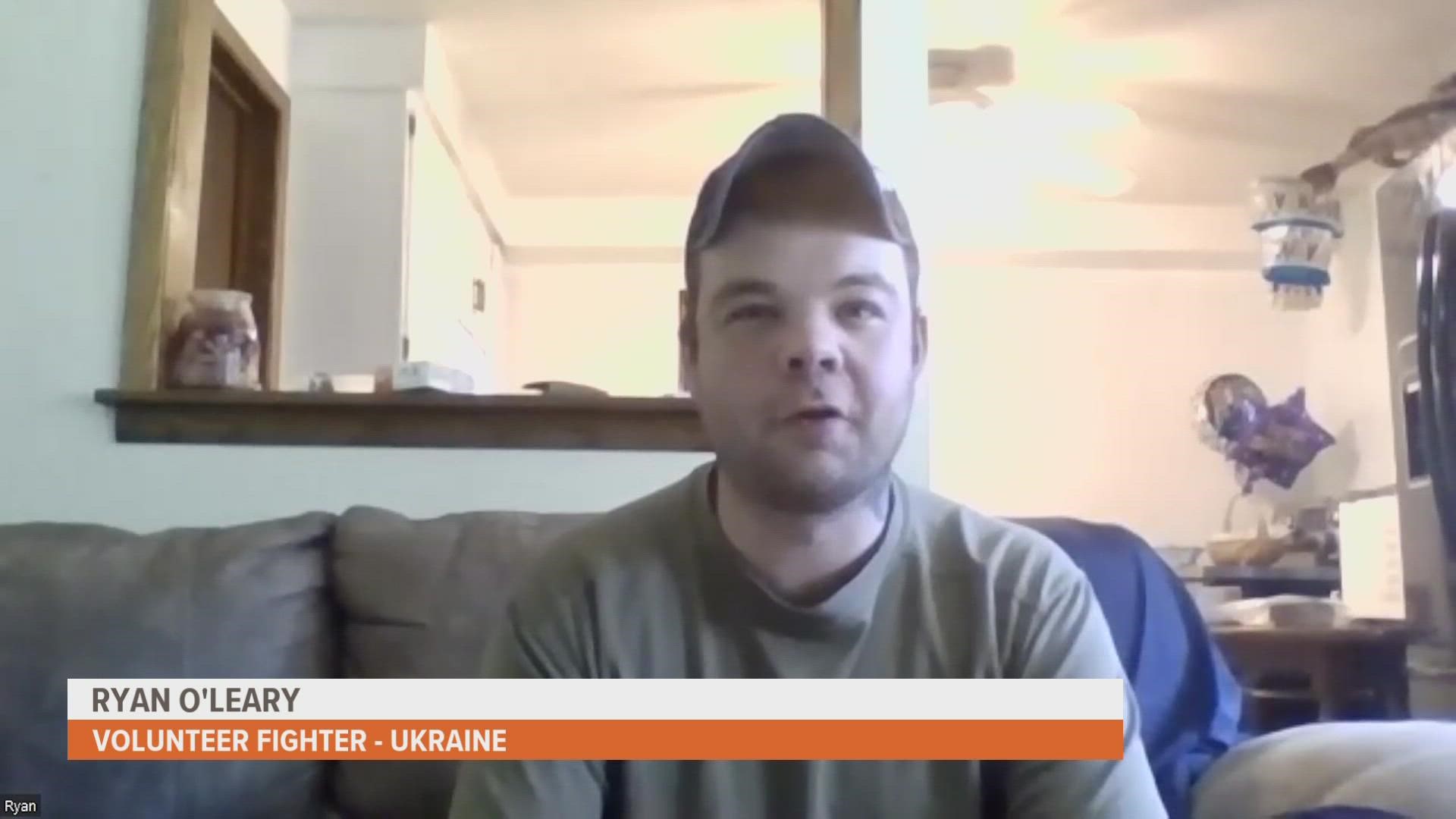An Iowa native is back home from the front line of the Ukraine war.