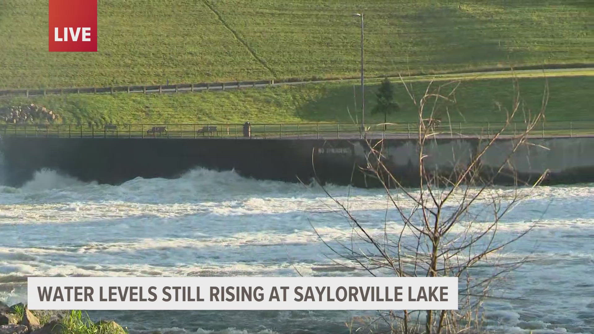 As of Wednesday morning, Saylorville Lake is sitting at just over 869 feet with Tuesday's rain.