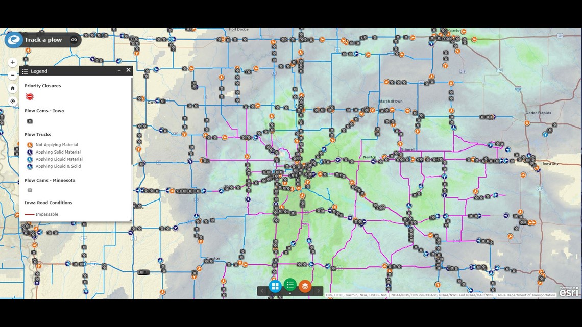 Iowa DOT spending long hours clearing roads