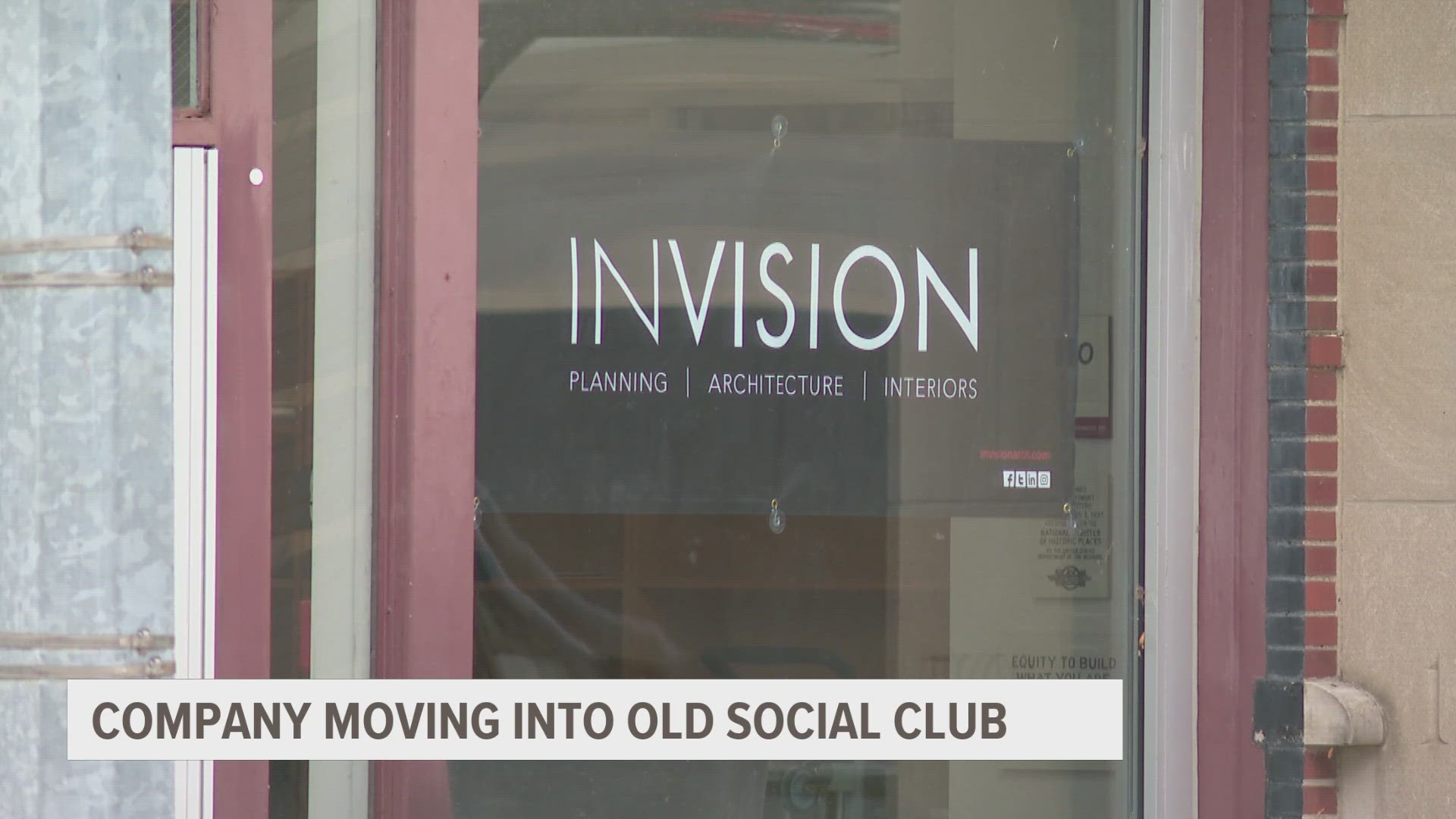 The building, located on 9th and Mulberry in downtown Des Moines, will soon be the home for INVISION Architecture's staff.