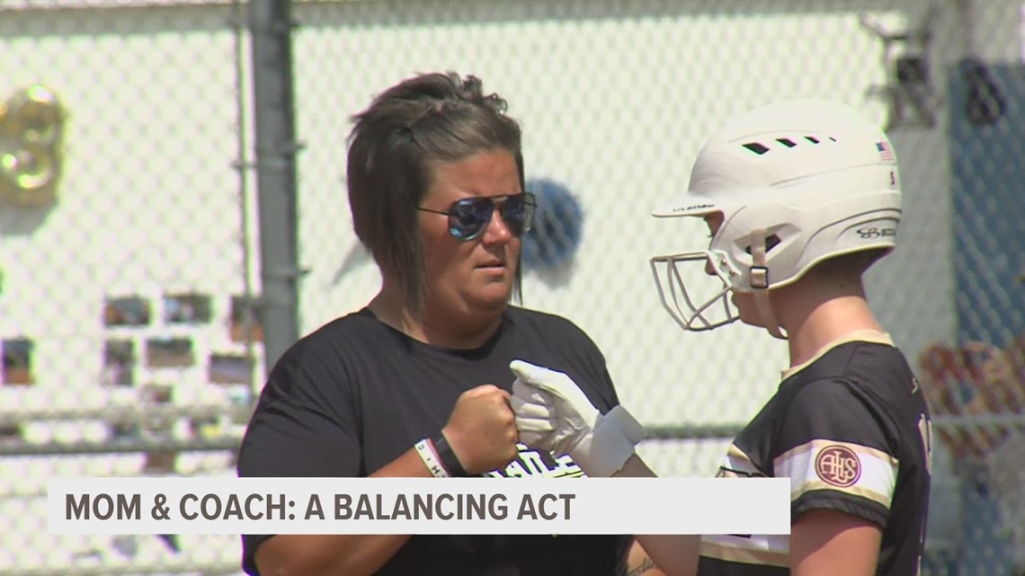 Softball Mom Coach Completes Balancing Act 