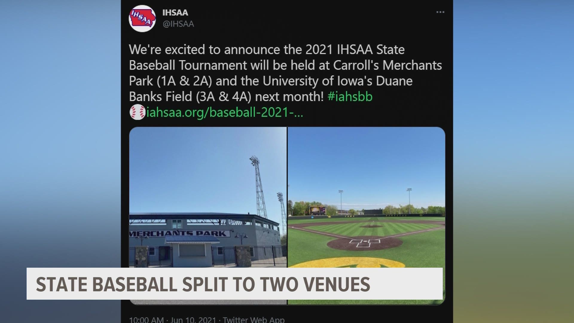 Iowa high school baseball playoffs leaving Principal Park for two separate  locations in 2021