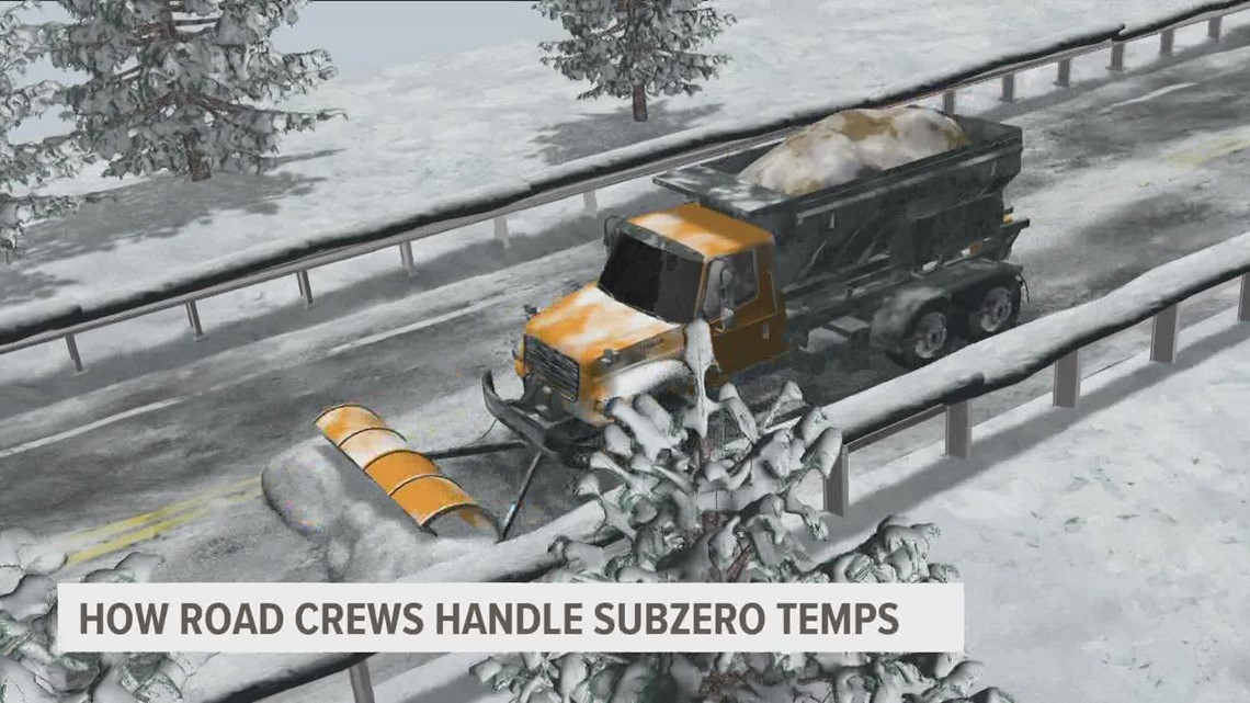 Here's how Iowa road crews handle treating roads in subzero temperatures