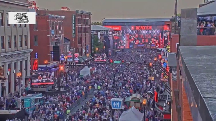 Fans attend NFL draft