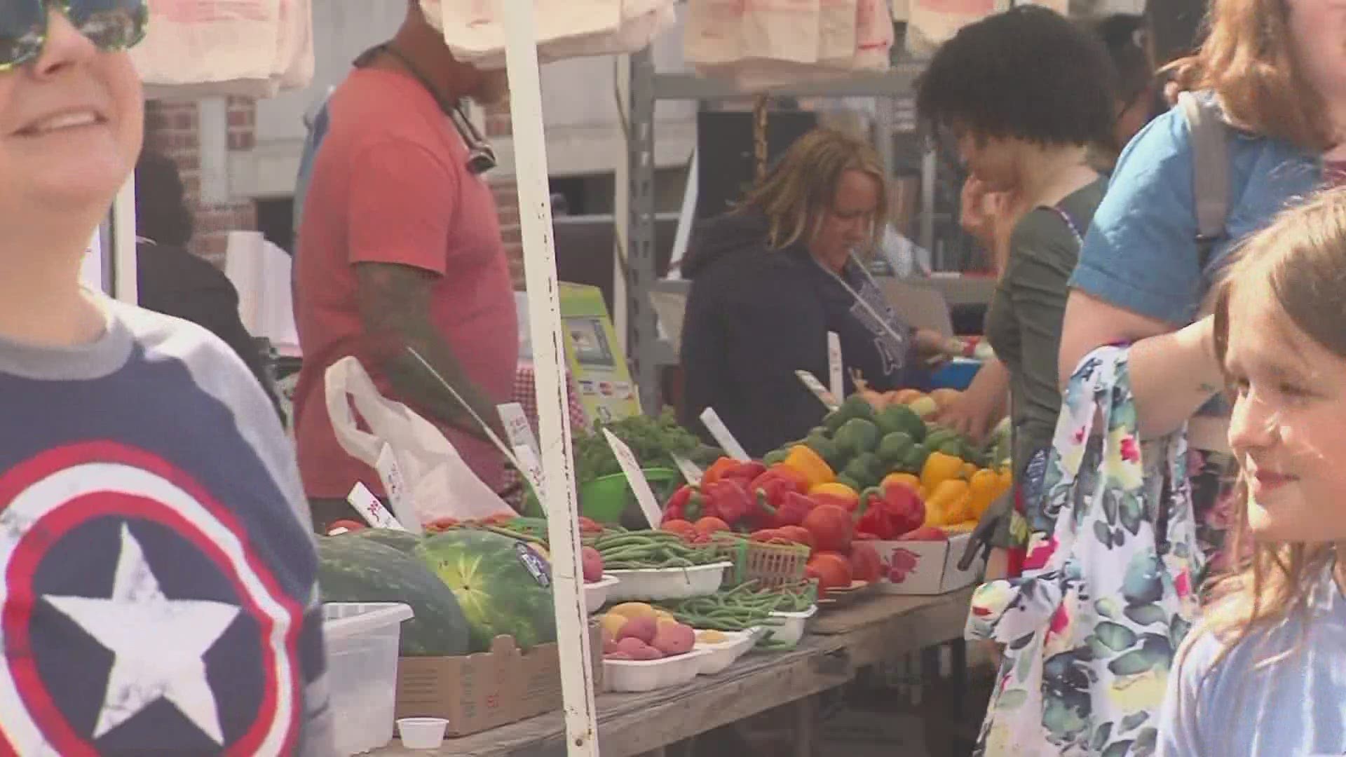 With the foot traffic that farmers' markets like the one downtown bring in, how good of an idea is it to open them up so soon?