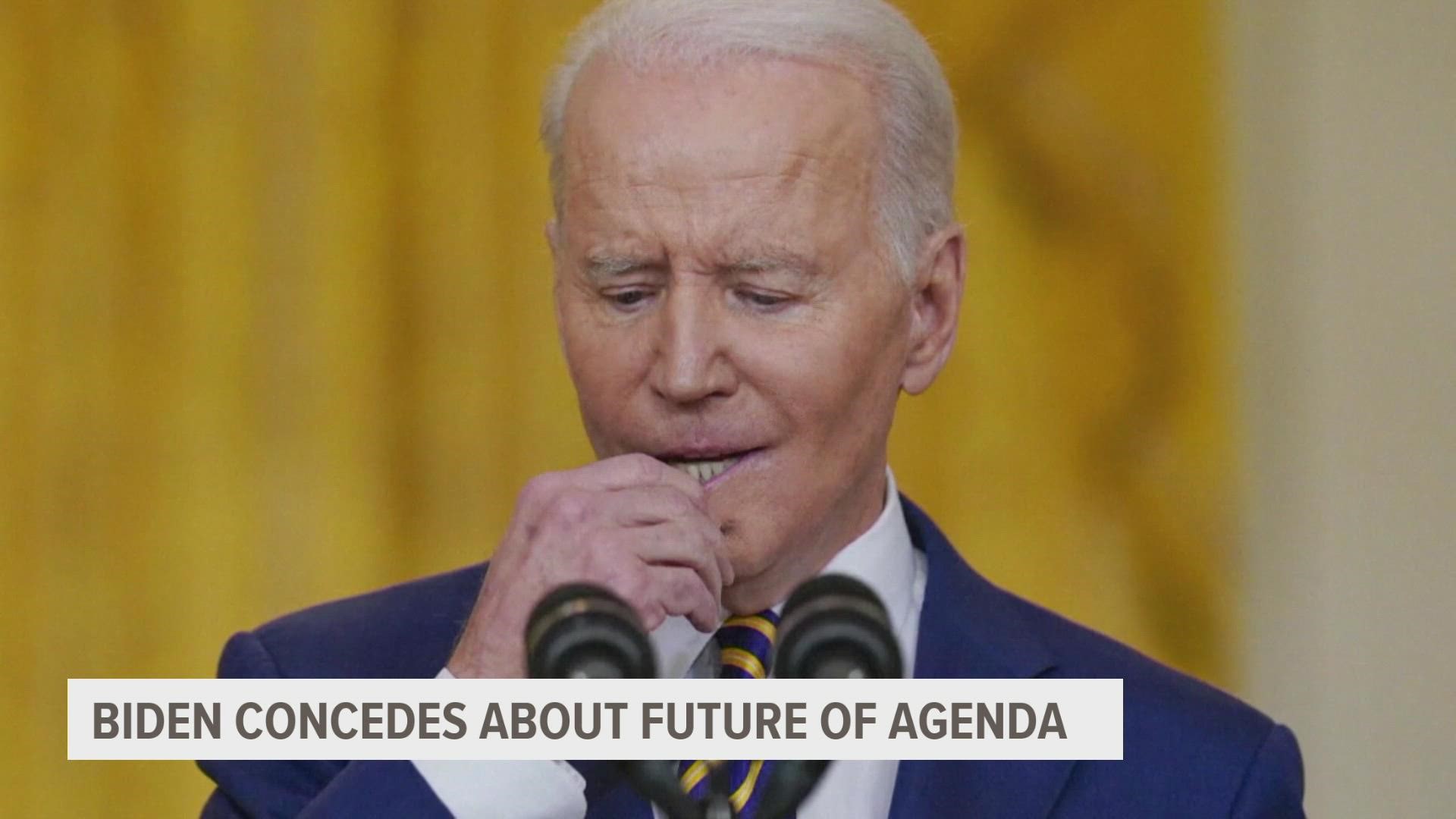 Biden said he didn't not overpromise, but that he's been caught off guard by Republicans' reluctance to come to the table.