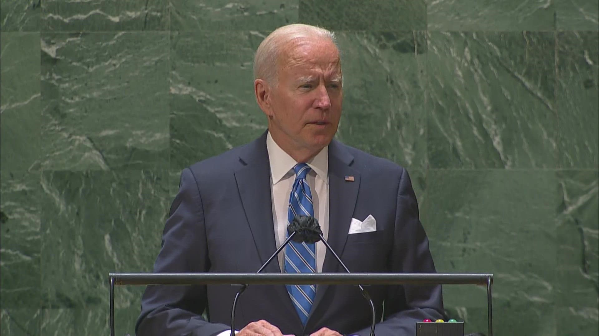 Without mentioning China directly, Biden acknowledged increasing concerns about rising tensions between the two nations.