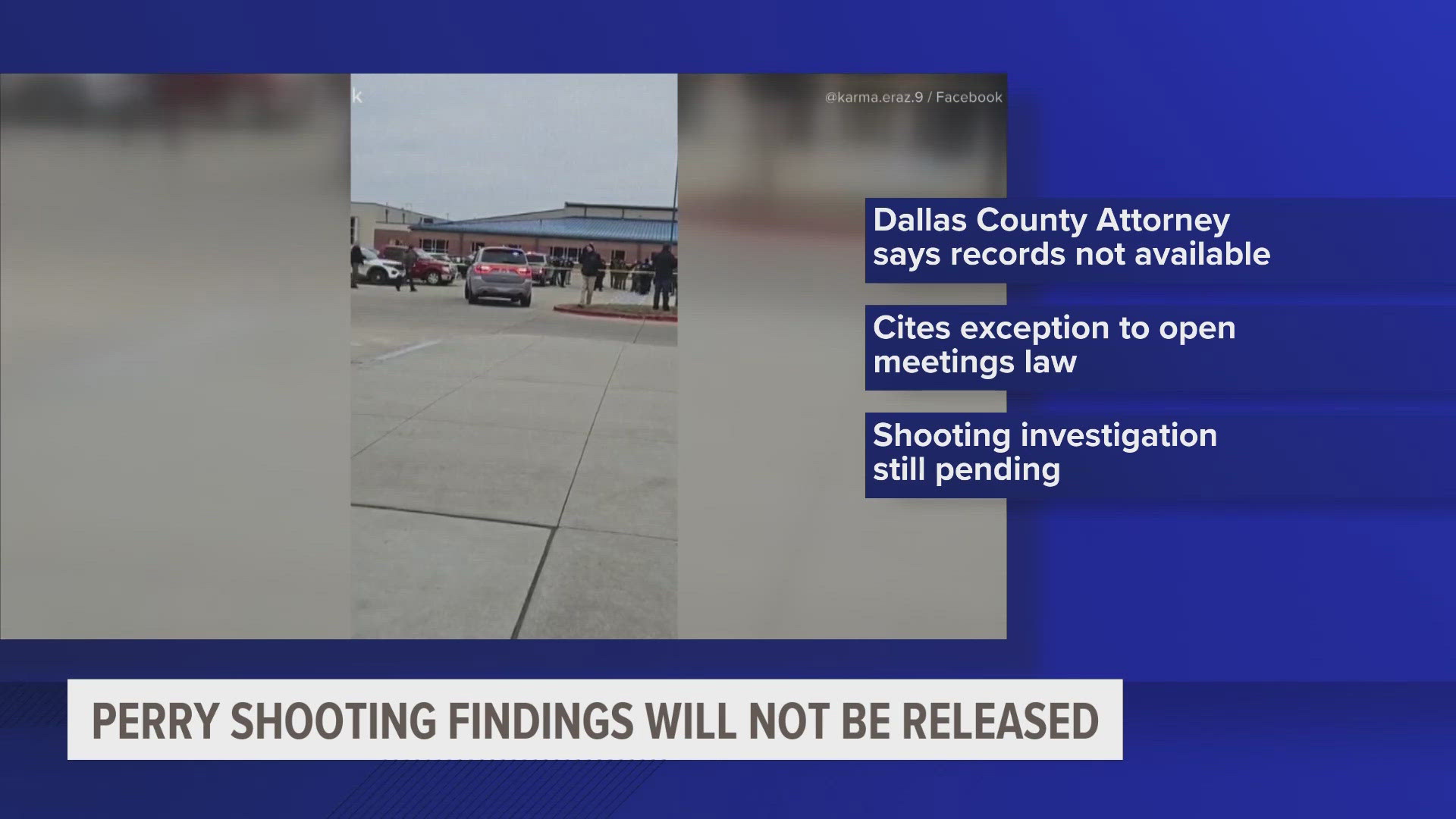 Dallas County Attorney says records not available citing exception to open meetings laws.