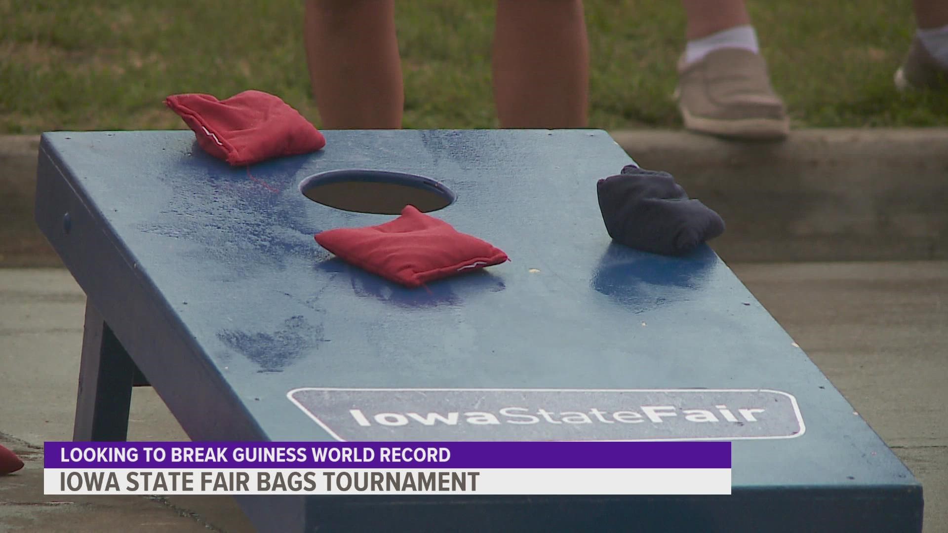 According to the Iowa State Fair, 730 people took part in the tournament, meaning they should break the world record by several 100 people.