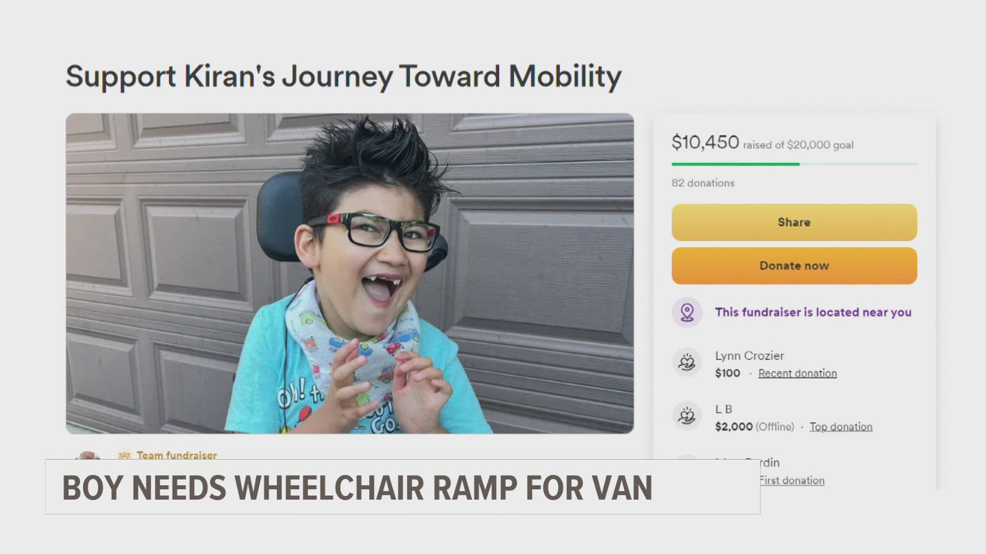 Kiran Valji’s mom, Holly Messenger, believes her son could be in a wheelchair for the rest of his life.