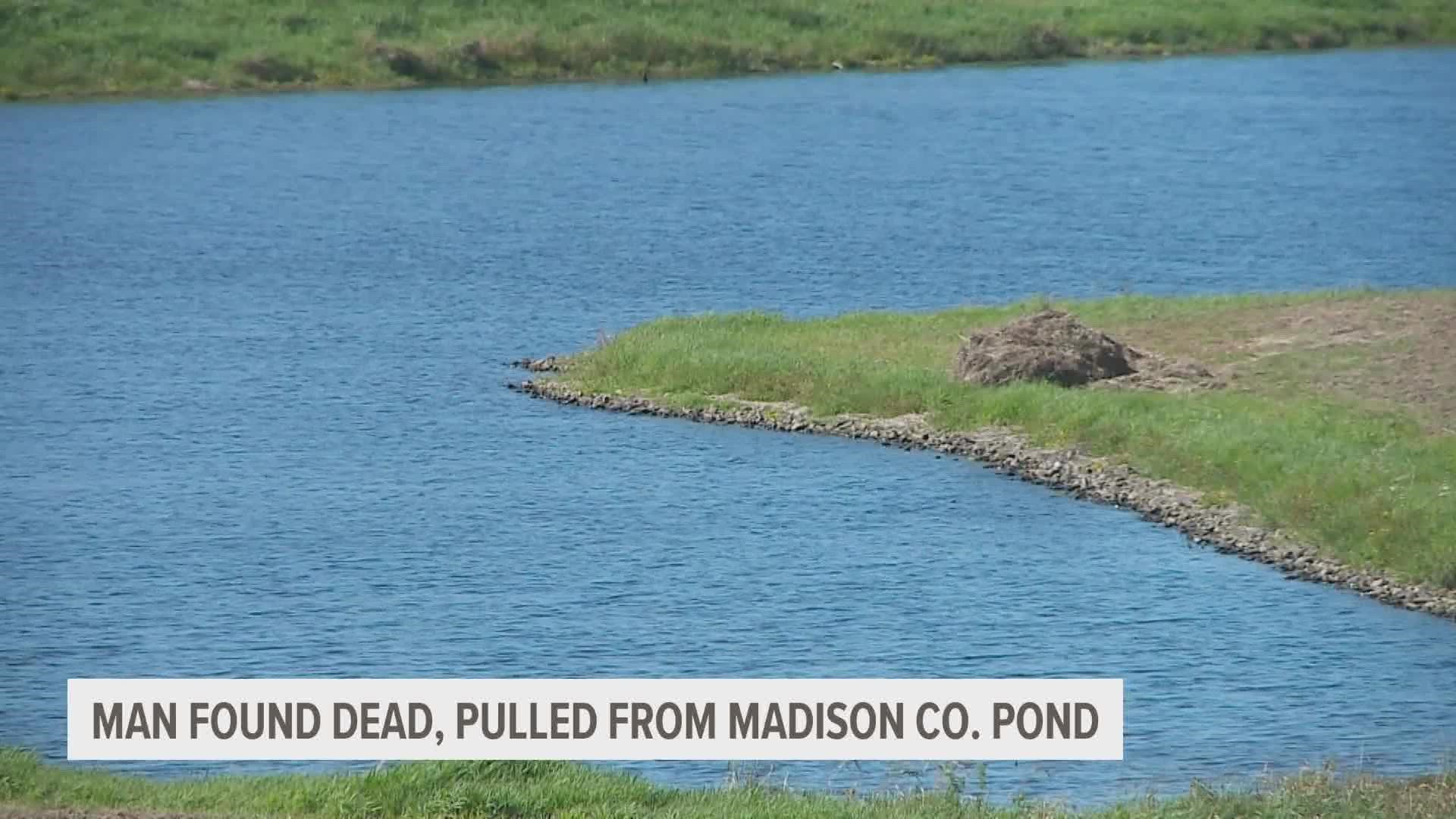 86-year-old Leonard Wolfe was found dead in the pond Thursday. Neighbor Benton McClaran was saddened to hear of his death, saying, "He was a nice guy."