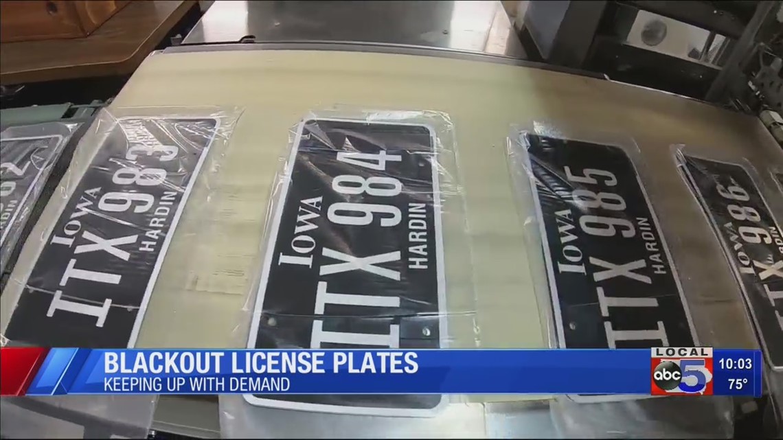 How it’s made Iowa’s blackout plates