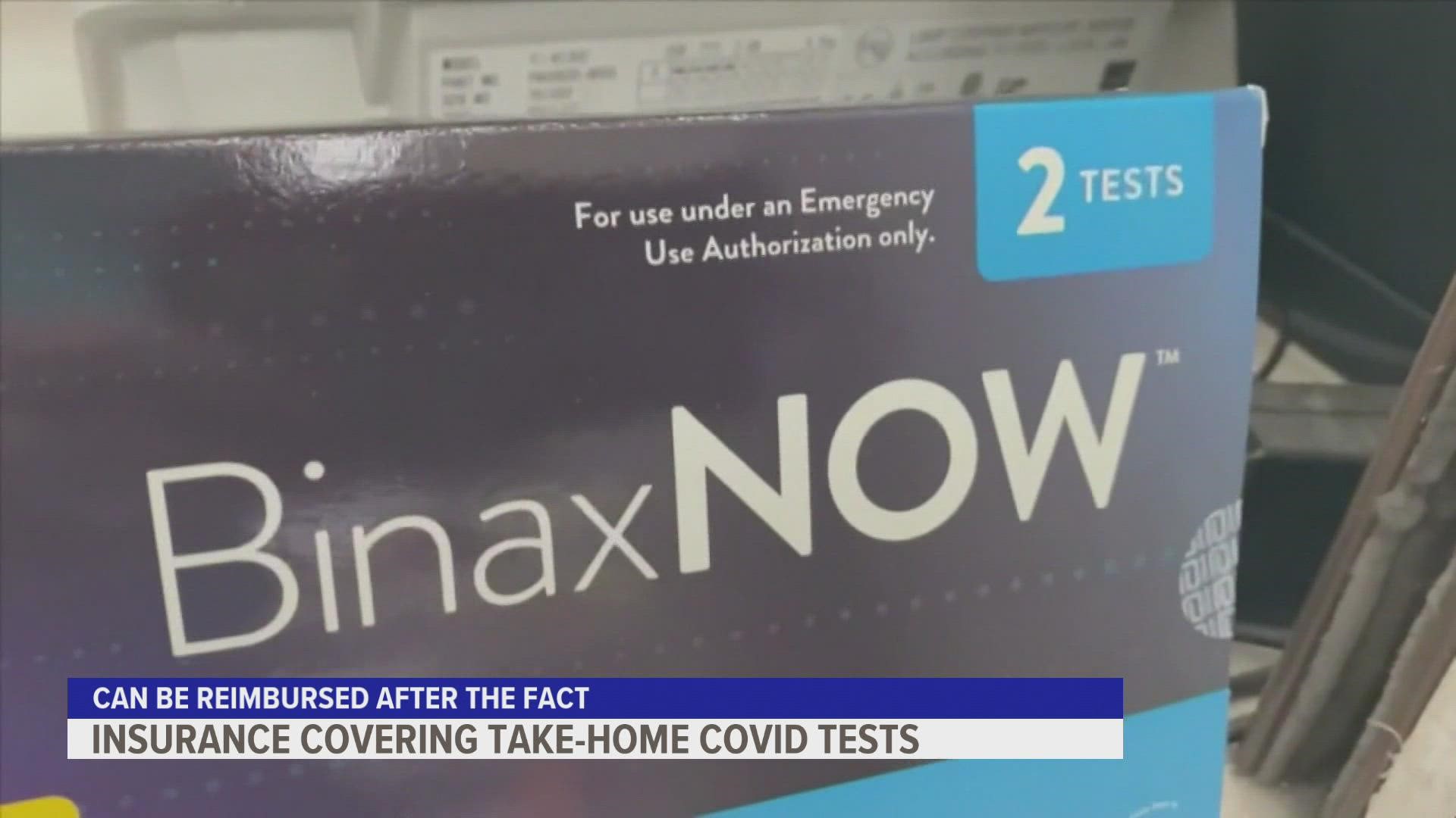 Americans can get eight tests covered each month under the new policy.