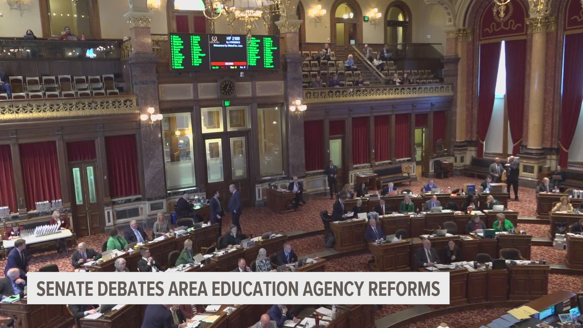 In a vote of 28 to 22, the Senate has passed major reforms to Area Education Agencies in Iowa, sending the bill back to the House.