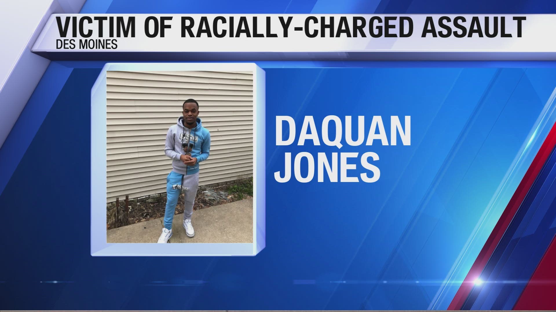 DaQuan Jones, 22, said he was attacked by white men who made racist comments at him during the assault.