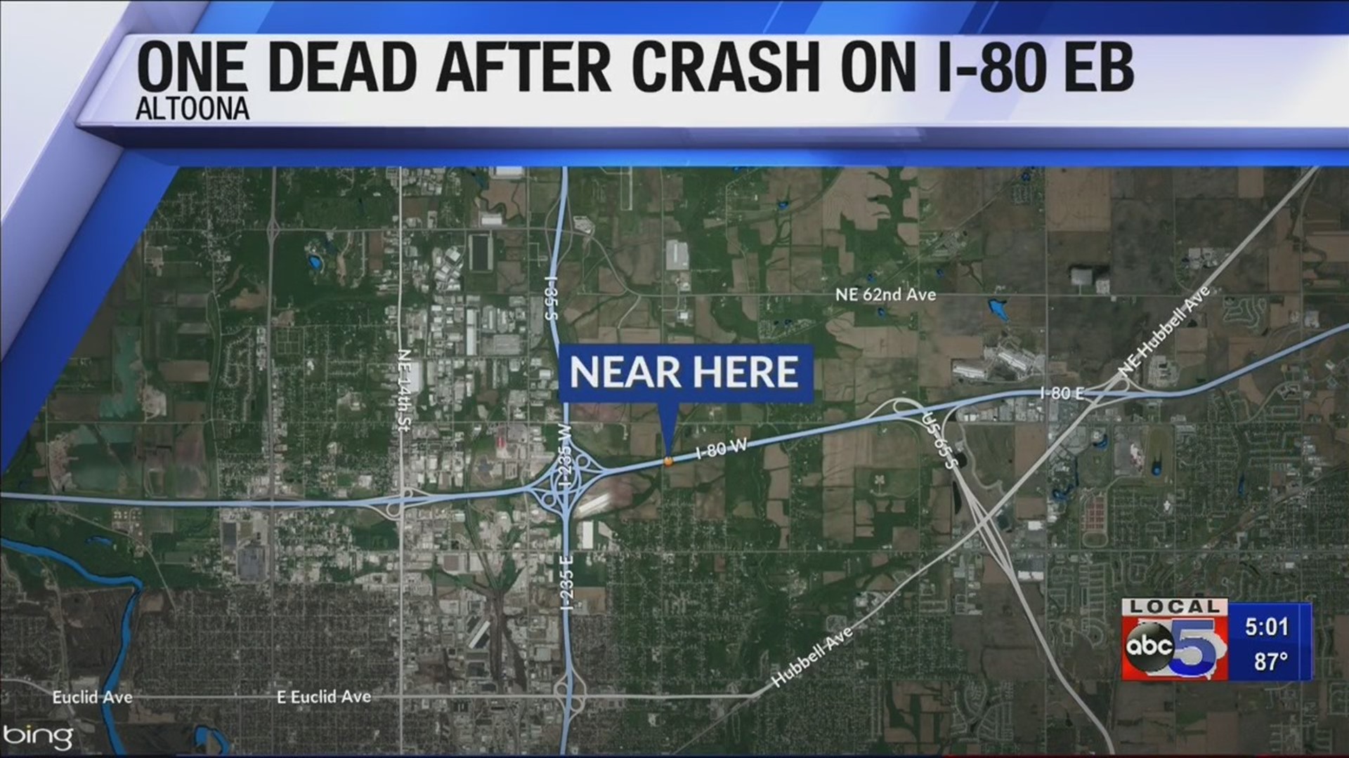 Iowa State Patrol Identifies Victim In I 80 Crash