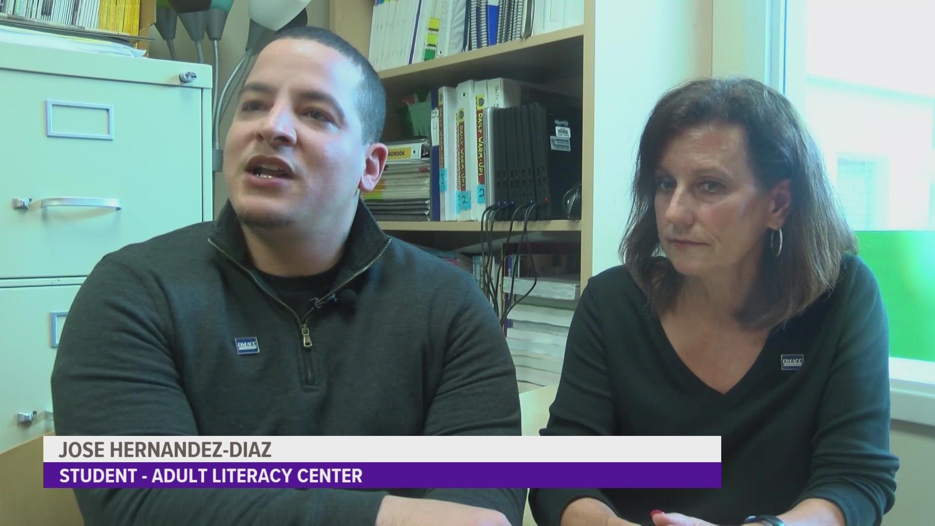 The Adult Literacy Center has seen an influx of adults who want help improving their reading skills. Jose Hernandez-Dias shares his experience with the program