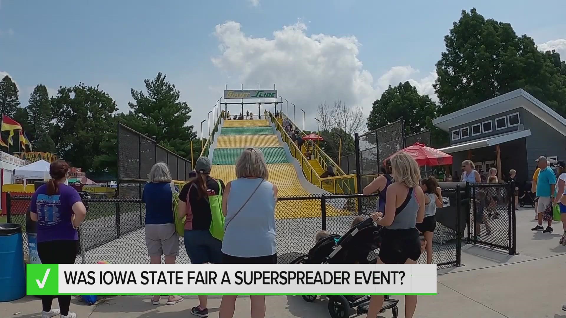 A Local 5 viewer also asked if the Iowa State Fair was a "super spreader" event. We went to an expert to find out.