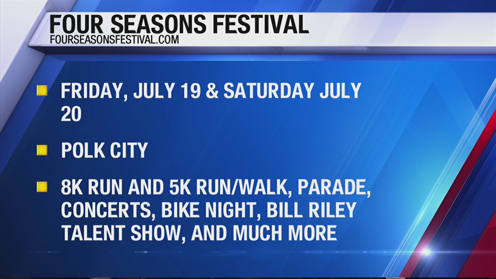 Annual Four Seasons Festival returns this weekend bigger and better