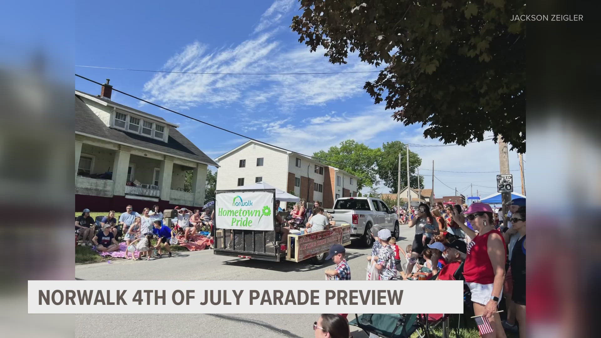 Jackson Zeigler of Norwalk Hometown Pride previews the fourth annual Fourth of July parade in Norwalk.