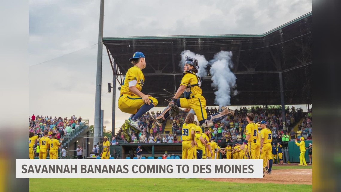 Go bananas, Des Moines — Savannah Bananas are coming to Principal Park in 2023