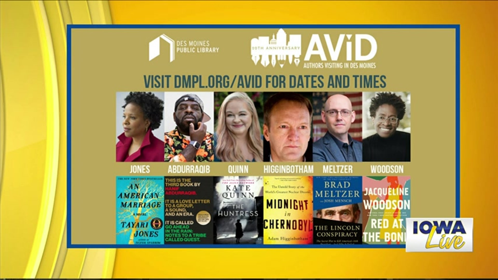 AViD Series starts again, Des Moines Public Library
